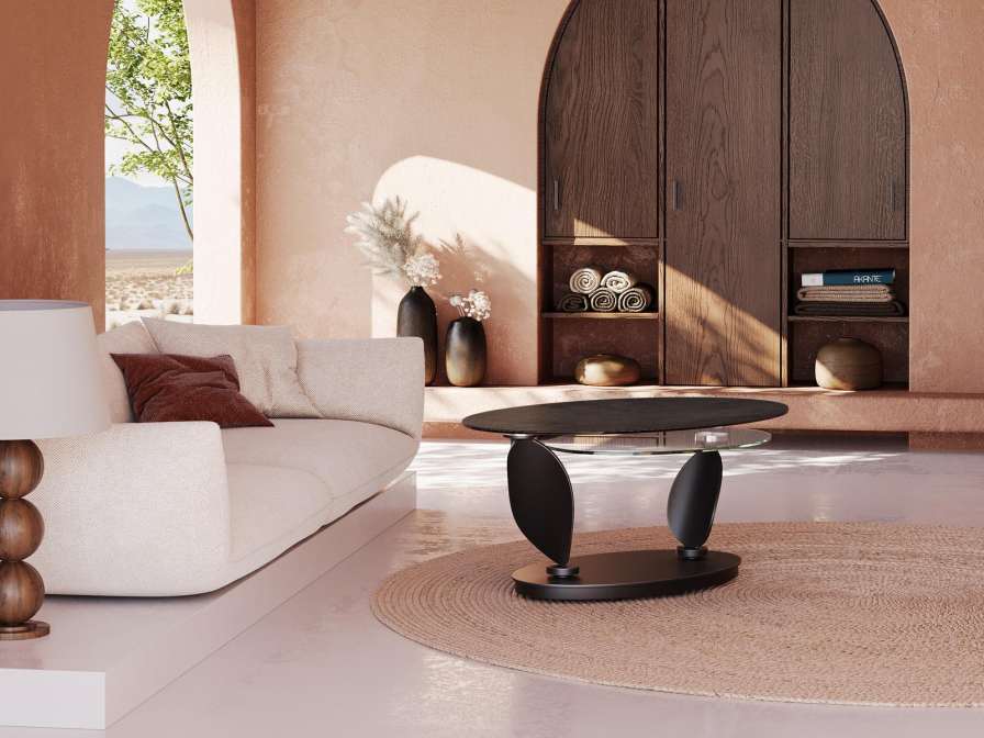 MESA DE CENTRO ROSA