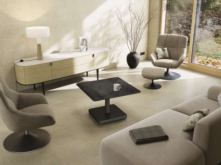 SALONTAFEL ORLANDO LIFT ROULETTES CACHEES