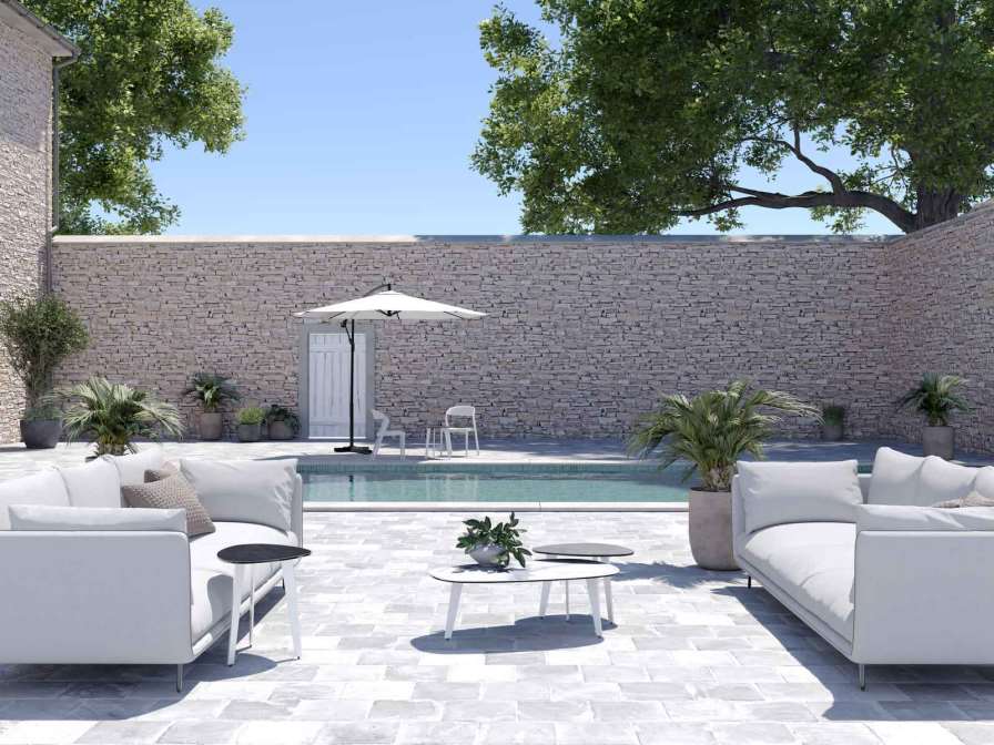 TABLE BASSE EXTÉRIEURE GALICE