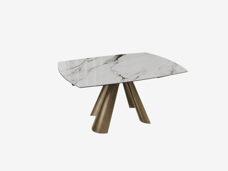 TAVOLO DA PRANZO ATLAS PIED BRONZE