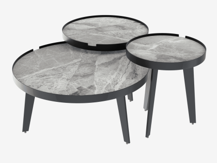 BIJZETTAFEL GENOA BLACK